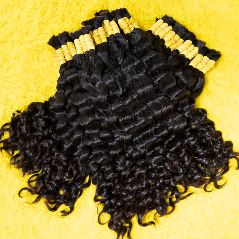 Loose Deep 100% Indian Human Hair Bulk Extensions