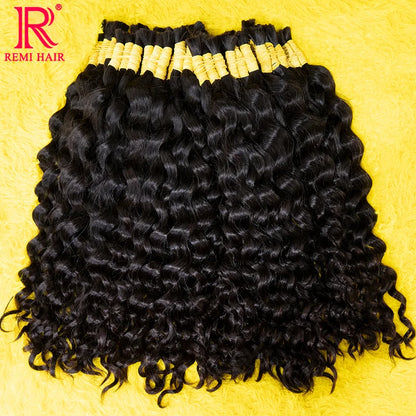 Loose Deep 100% Indian Human Hair Bulk Extensions