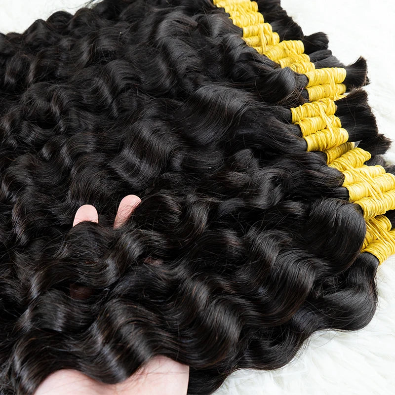 Loose Deep 100% Indian Human Hair Bulk Extensions